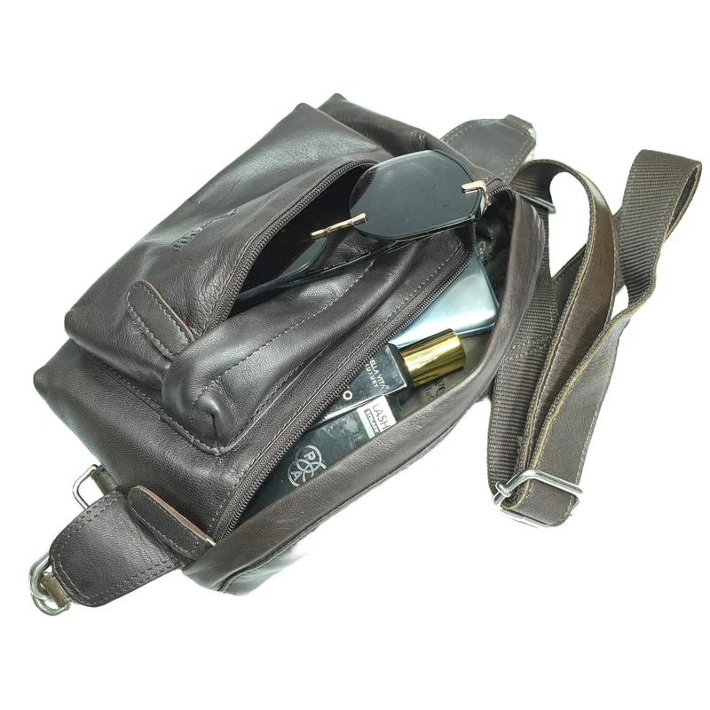 Sigi Leder Gürteltasche Damen Bauchtasche Umhängen Herren