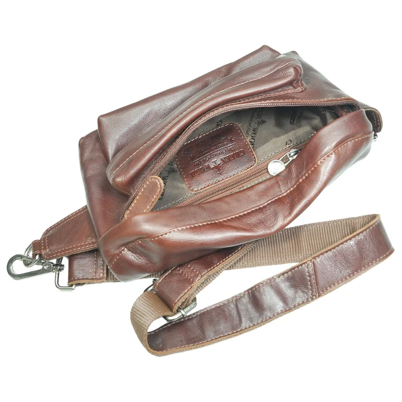 Sigi Leder Gürteltasche Damen Bauchtasche Umhängen Herren