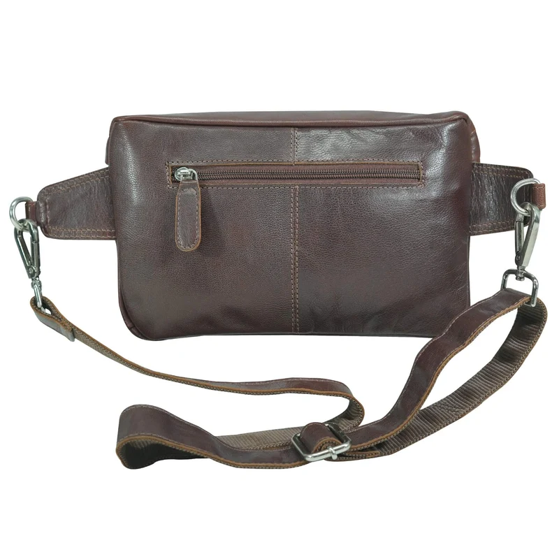 Sigi Leder Gürteltasche Damen Bauchtasche Umhängen Herren