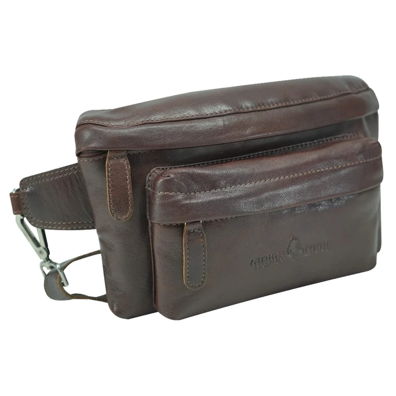 Sigi Leder Gürteltasche Damen Bauchtasche Umhängen Herren