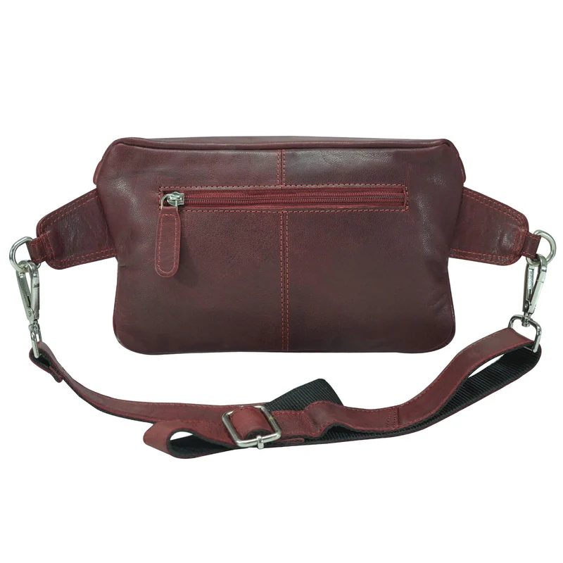 Sigi Leder Gürteltasche Damen Bauchtasche Umhängen Herren