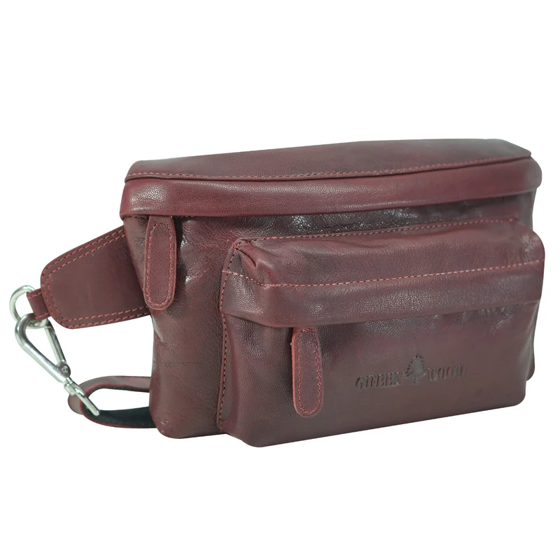 Sigi Leder Gürteltasche Damen Bauchtasche Umhängen Herren
