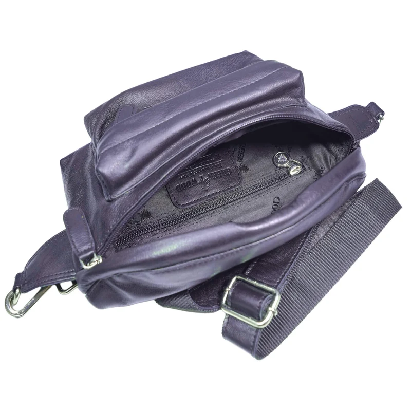 Sigi Leder Gürteltasche Damen Bauchtasche Umhängen Herren
