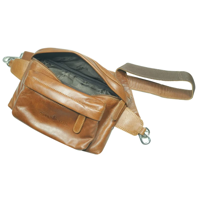 Sigi Leder Gürteltasche Damen Bauchtasche Umhängen Herren