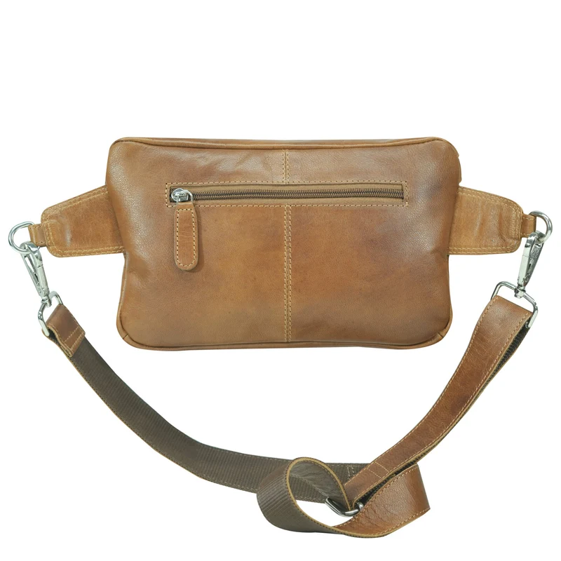 Sigi Leder Gürteltasche Damen Bauchtasche Umhängen Herren