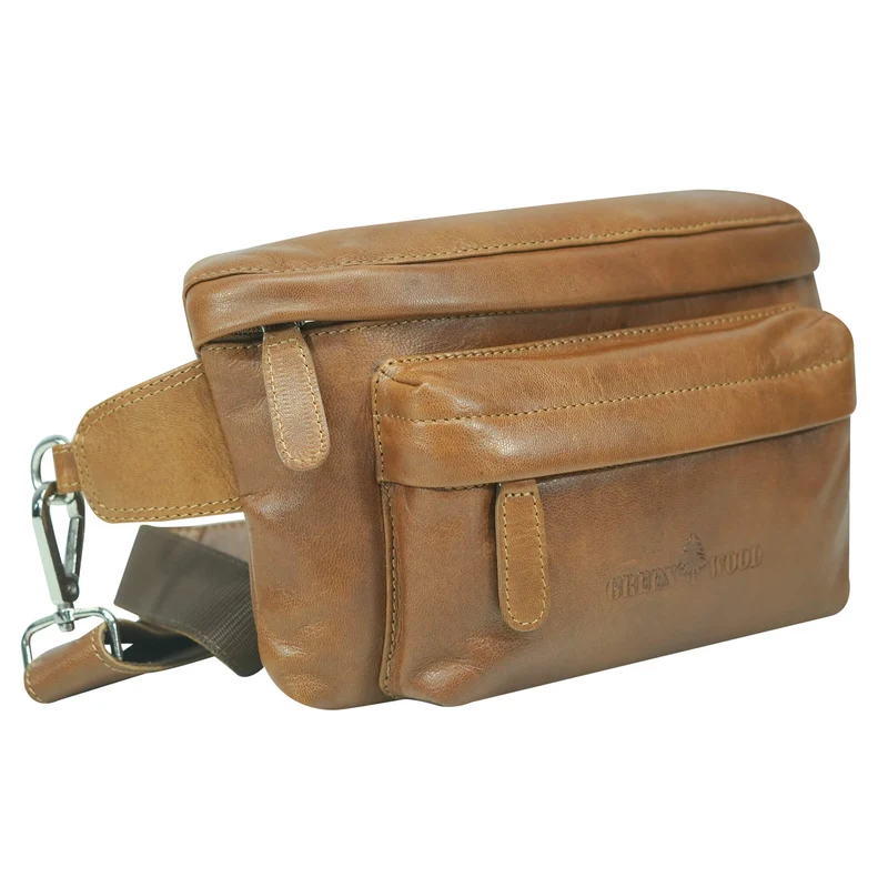 Sigi Leder Gürteltasche Damen Bauchtasche Umhängen Herren