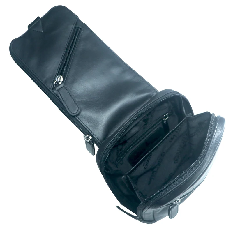 Jim Brusttasche Männer mit Handyfach Leder Sling Bag Damen