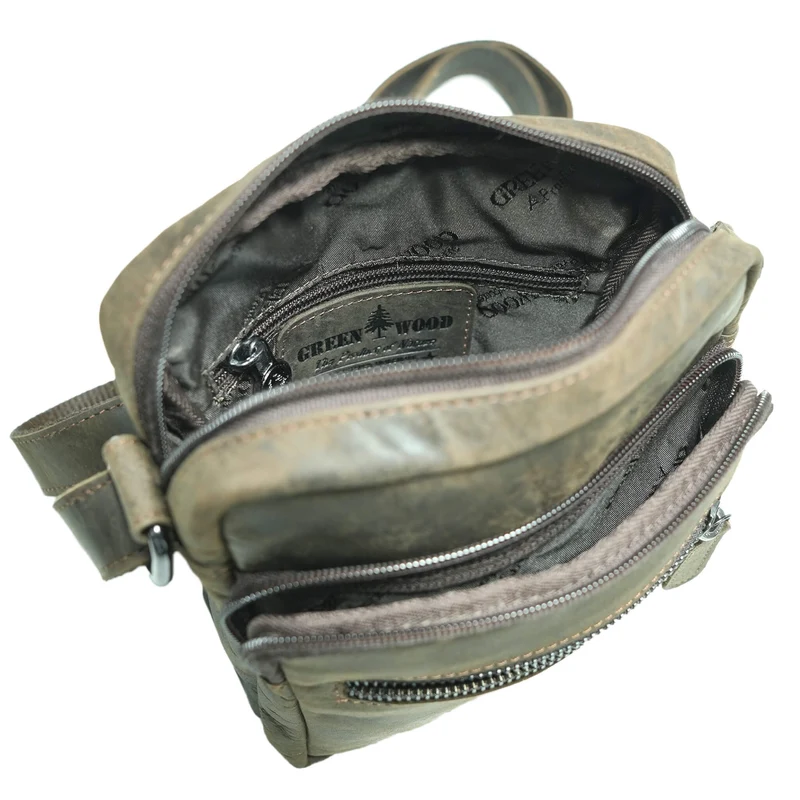 Lars Männer Umhängetasche Klein Damen Ledertasche Braun