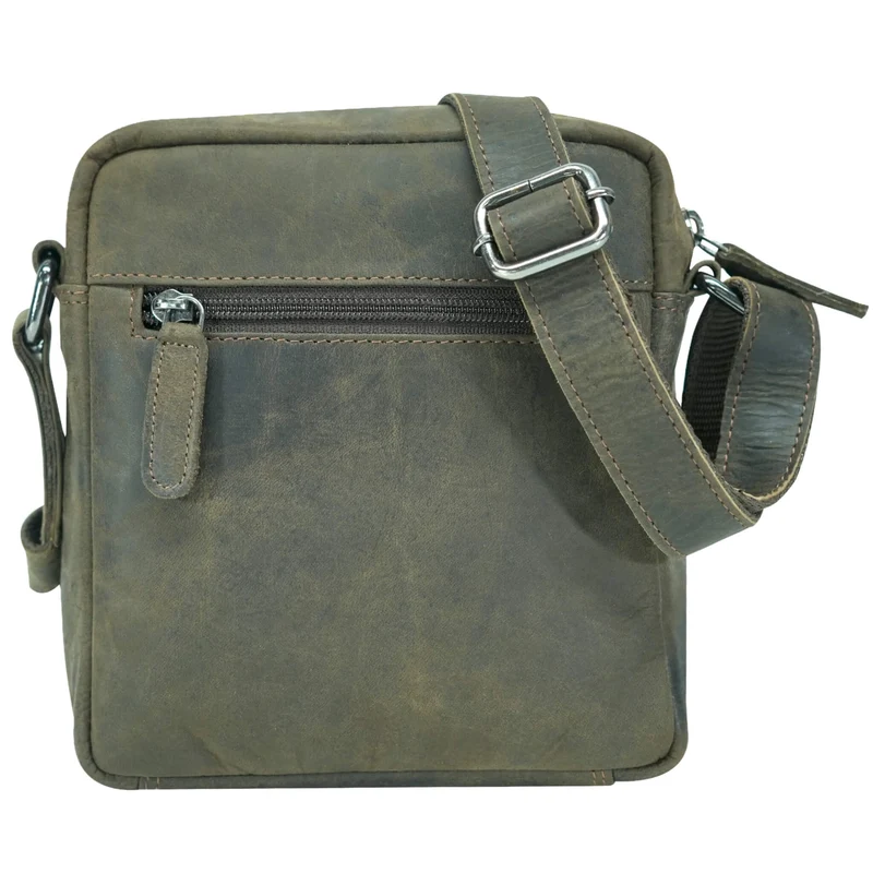 Lars Männer Umhängetasche Klein Damen Ledertasche Braun