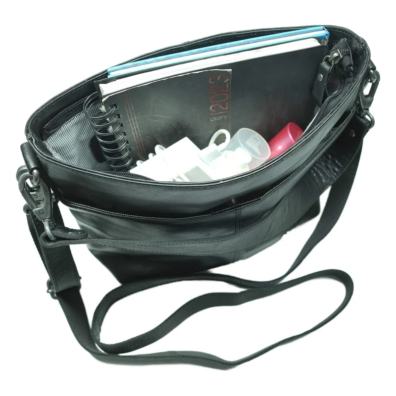Lisa Handtasche Crossbody Leder Klein mit Austauschbaren Riemen