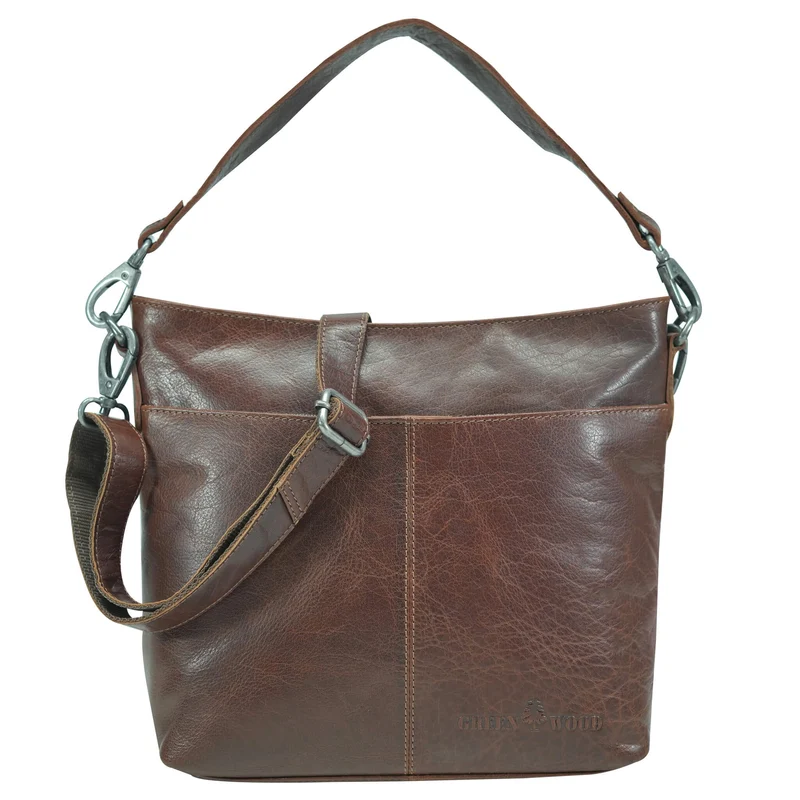 Lisa Handtasche Crossbody Leder Klein mit Austauschbaren Riemen
