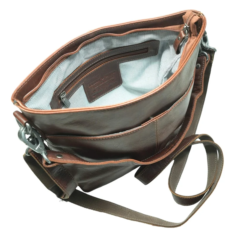 Lisa Handtasche Crossbody Leder Klein mit Austauschbaren Riemen