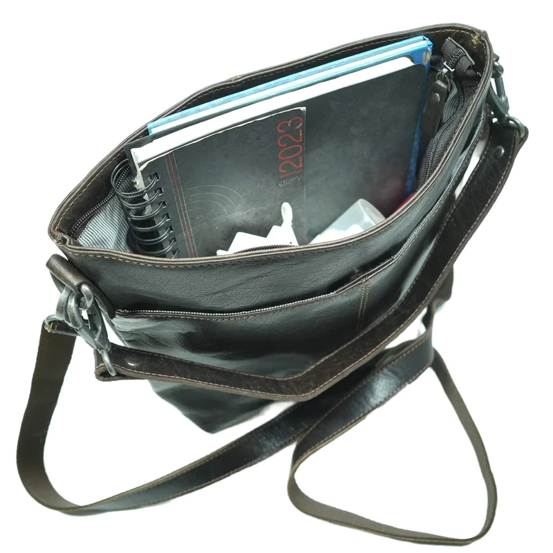 Lisa Handtasche Crossbody Leder Klein mit Austauschbaren Riemen