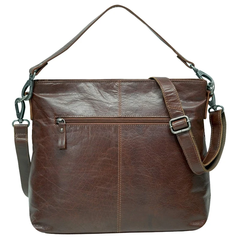 Lisa Handtasche Umhängetasche Leder mit Austauschbaren Riemen