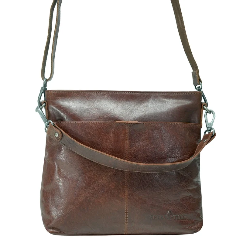 Lisa Handtasche Umhängetasche Leder mit Austauschbaren Riemen