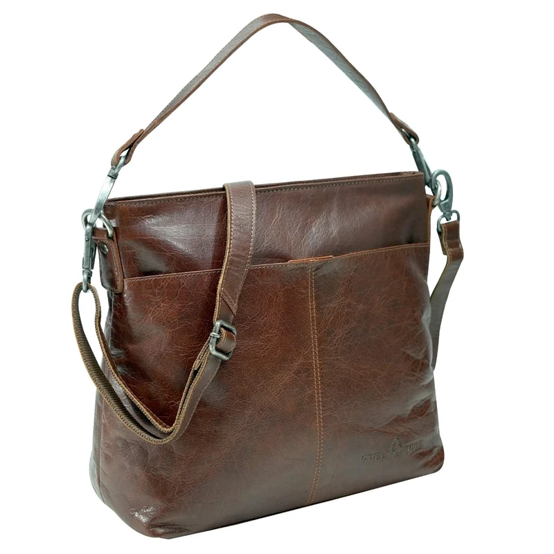 Lisa Handtasche Umhängetasche Leder mit Austauschbaren Riemen