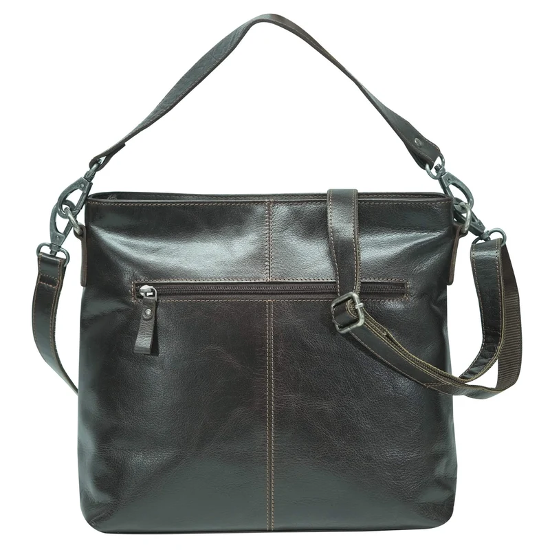 Lisa Handtasche Umhängetasche Leder mit Austauschbaren Riemen