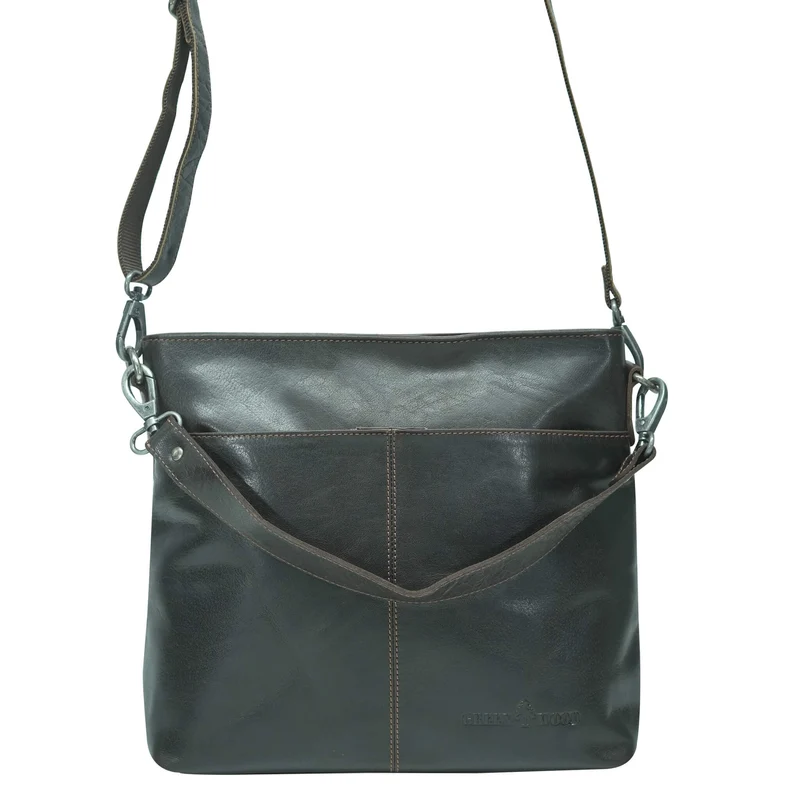 Lisa Handtasche Umhängetasche Leder mit Austauschbaren Riemen