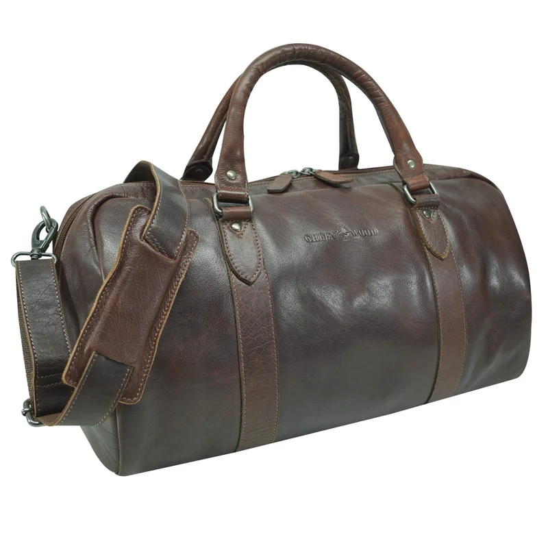 Jacob Herren Weekender Leder Duffle Bag Damen Sporttasche Klein