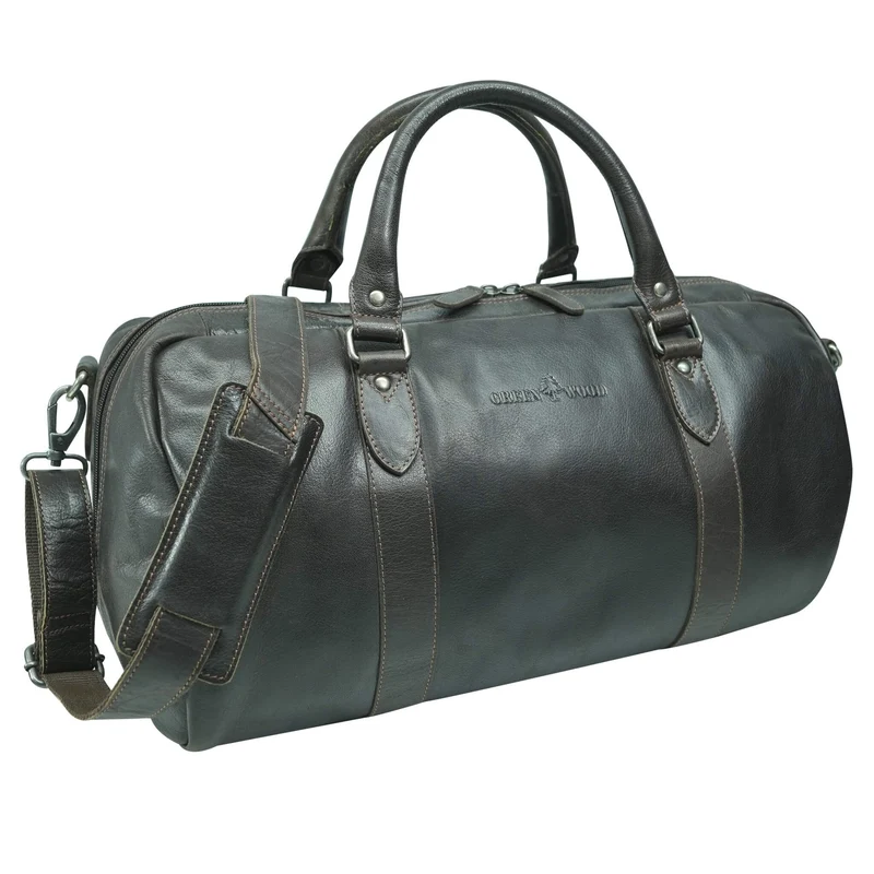 Jacob Herren Weekender Leder Duffle Bag Damen Sporttasche Klein