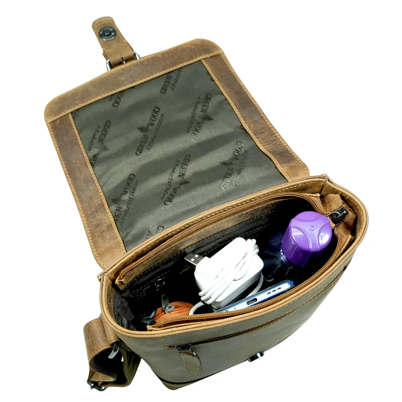 Rio Umhängetasche Klein Herren Crossbody Damen Ledertasche
