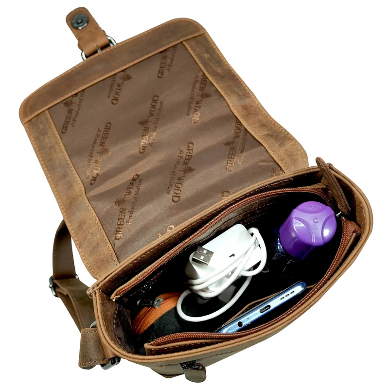 Rio Umhängetasche Klein Herren Crossbody Damen Ledertasche