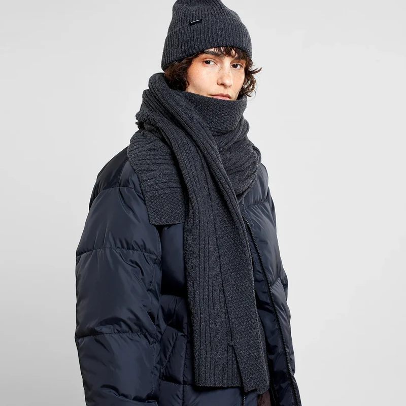 Scarf Backen Dark Grey Melange