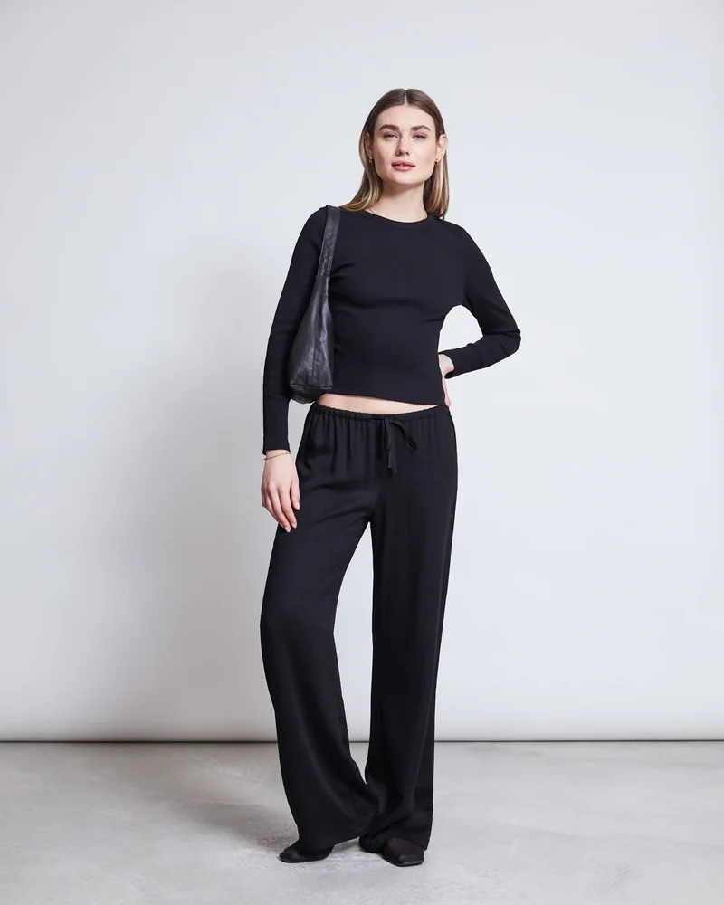 Longsleeve Rib Muri Black
