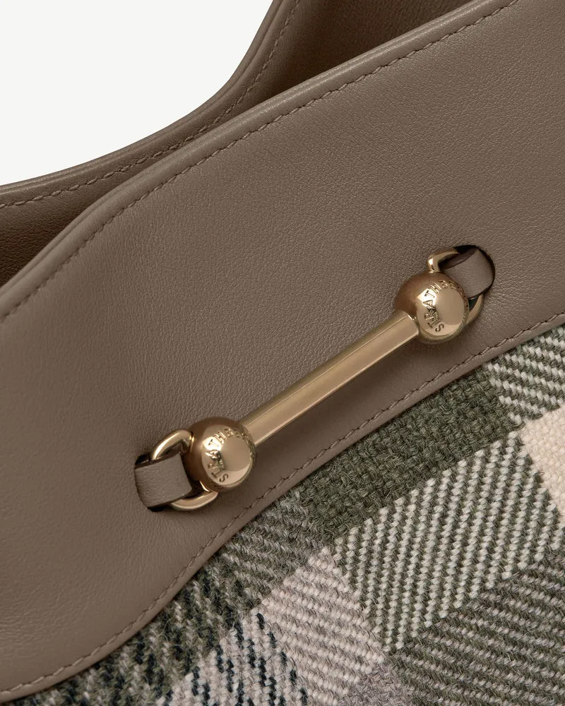 Corda Bucket - Strathberry Tartan Taupe