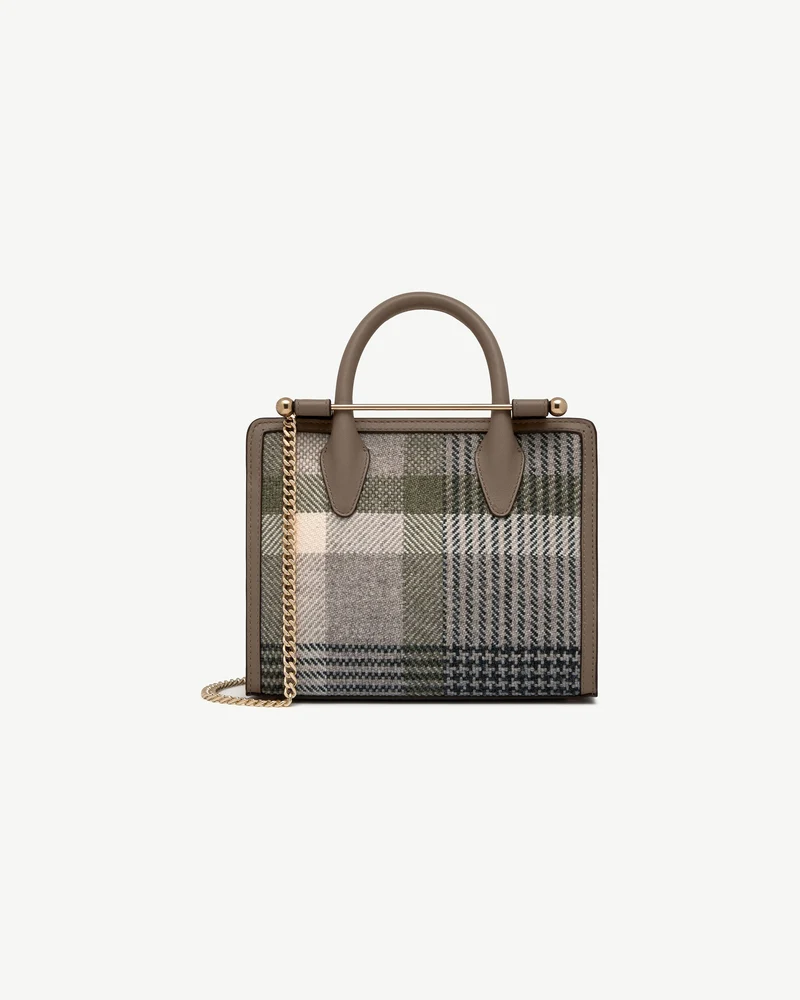Mini Tote - Strathberry Tartan Taupe