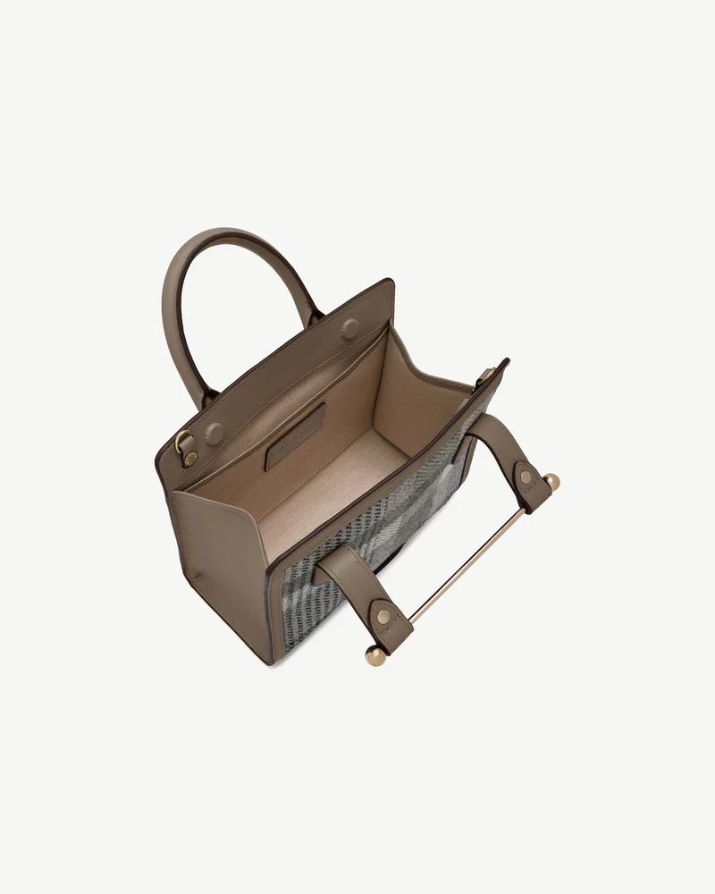 Mini Tote - Strathberry Tartan Taupe