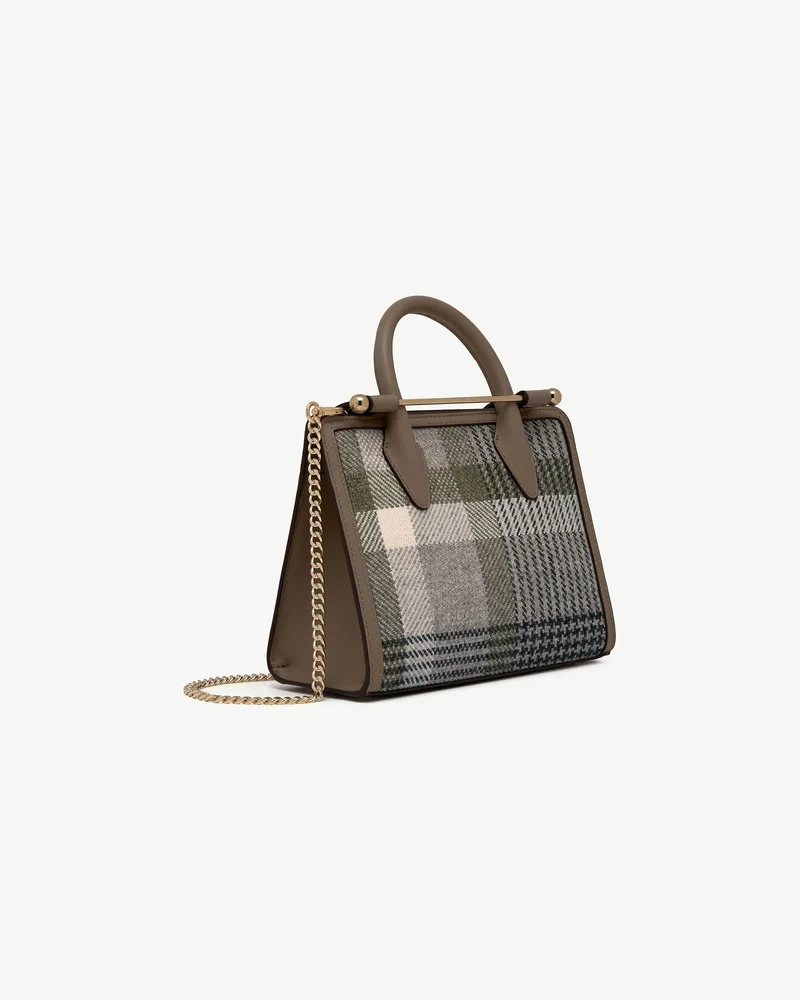 Mini Tote - Strathberry Tartan Taupe