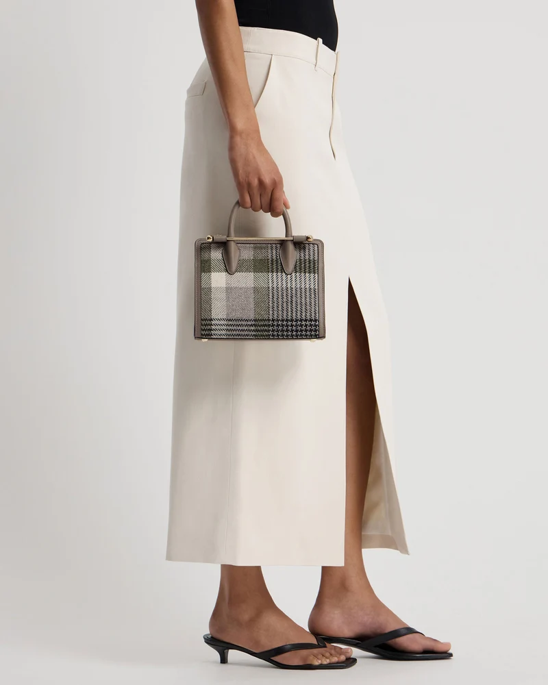 Mini Tote - Strathberry Tartan Taupe