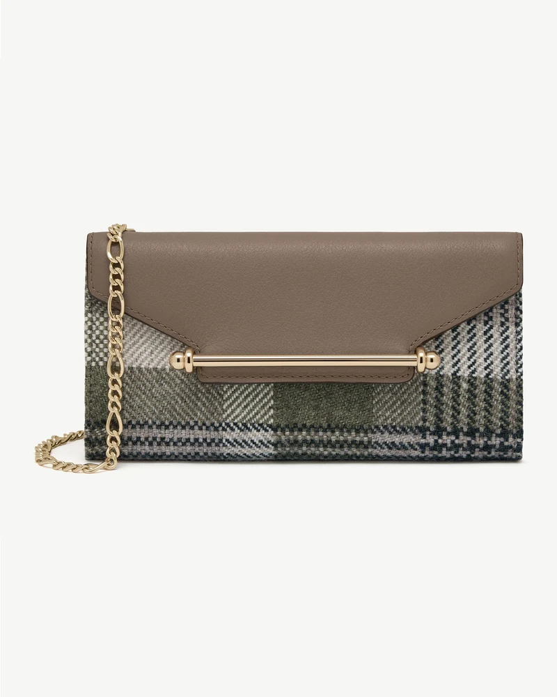 Multrees Chain Wallet - Strathberry Tartan Taupe