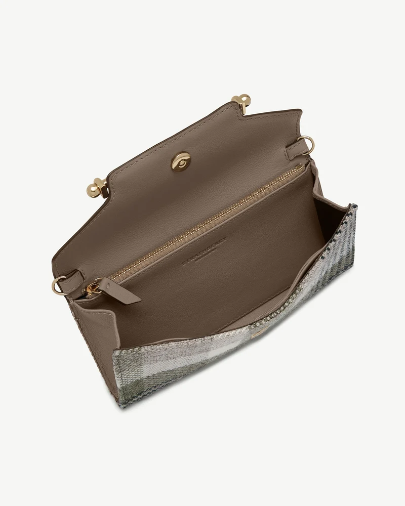 Multrees Chain Wallet - Strathberry Tartan Taupe