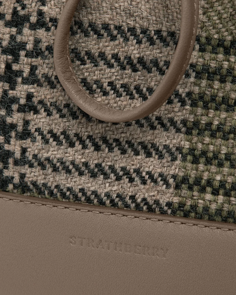 Osette Midi Pouch - Strathberry Tartan Taupe
