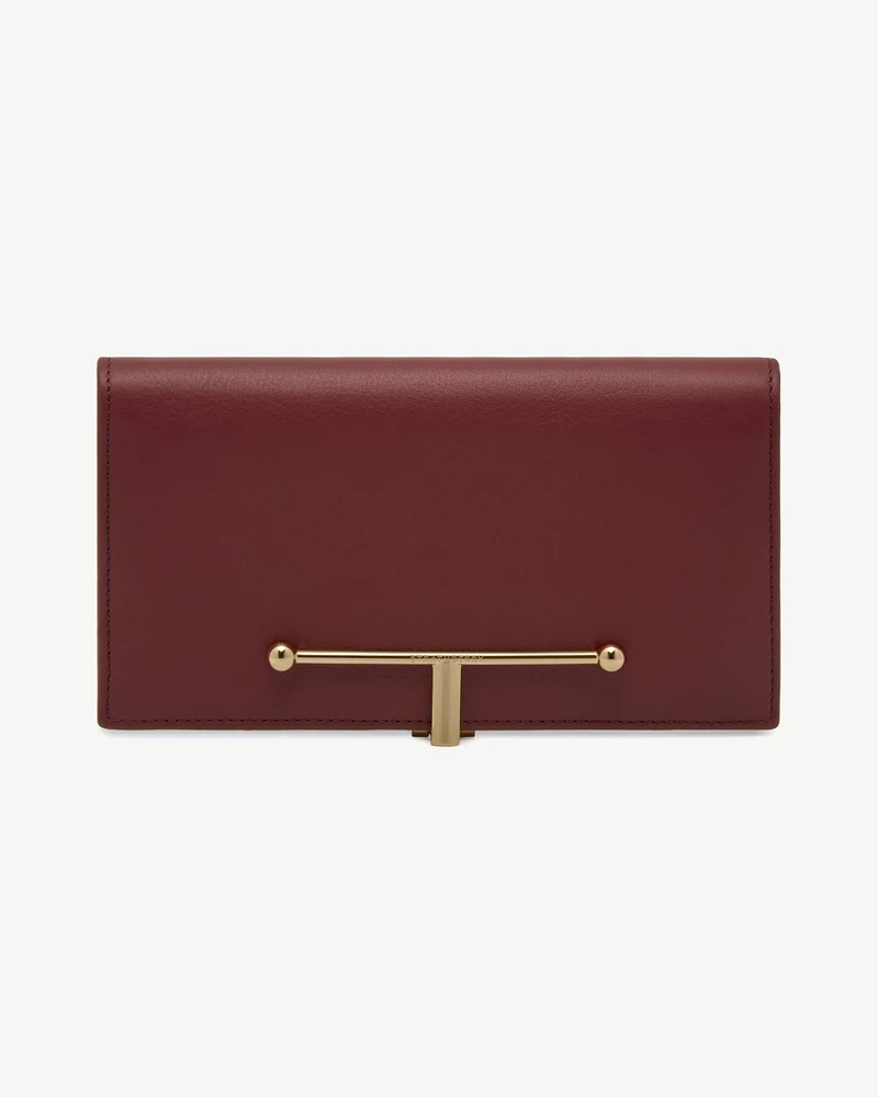 Large Melville Street Wallet - Oxblood/Espresso