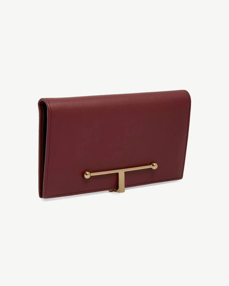 Large Melville Street Wallet - Oxblood/Espresso