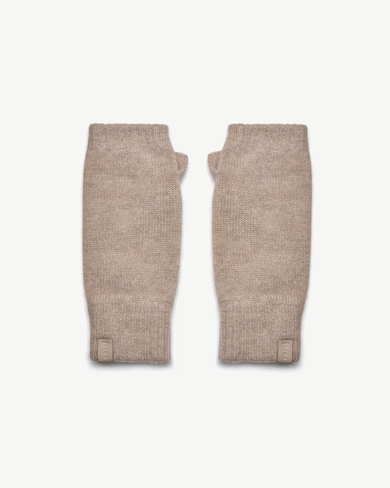 Westray Fingerless Cashmere Gloves - Oat