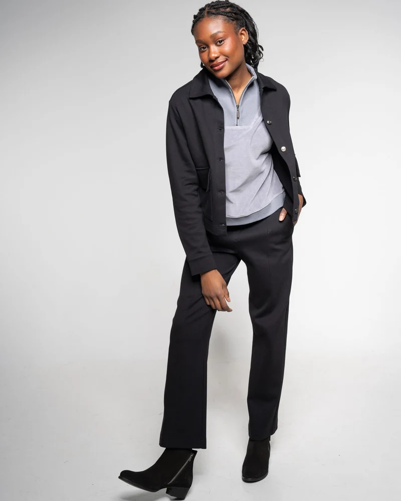 Gabardine Jacke Raven