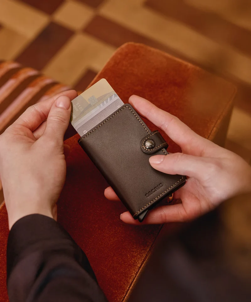 Miniwallet Portemonnaie Original Black & Brown