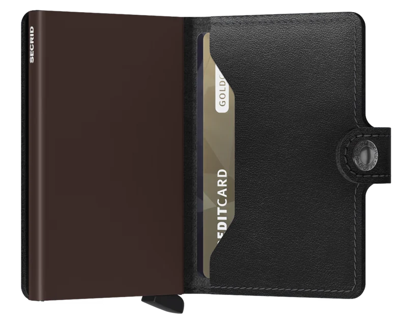 Miniwallet Portemonnaie Original Black & Brown
