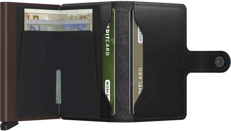 Miniwallet Portemonnaie Original Black & Brown
