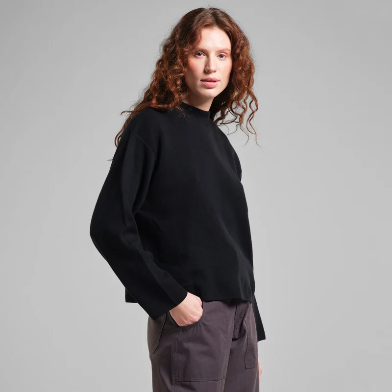Strickpullover Limhamn Base Black