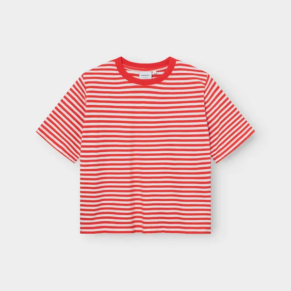 T-shirt Vadstena Stripes Grenadine Red