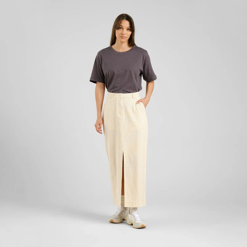 Rock Skirt Finsta Work Stripe Yellow