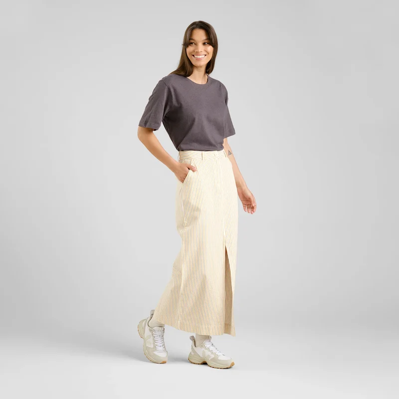 Rock Skirt Finsta Work Stripe Yellow
