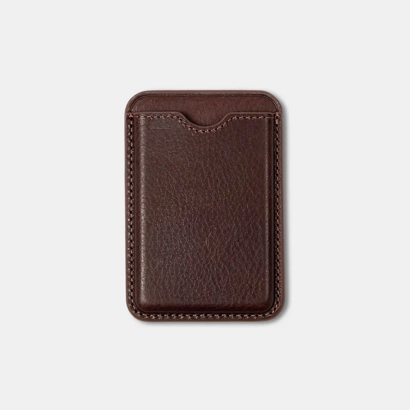Magsafe Wallet EDUARD aus italienischem Vachetta Leder – Handgefertigter Luxus