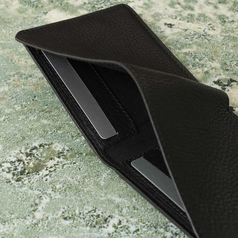 Klassisches Leder Portemonnaie RICHARD – Münz- und Scheinfach, RFID-Schutz