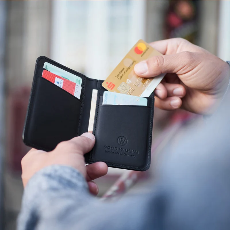 Bi-fold Geldbörse Herren Leder ARTHUR mit RFID Schutz